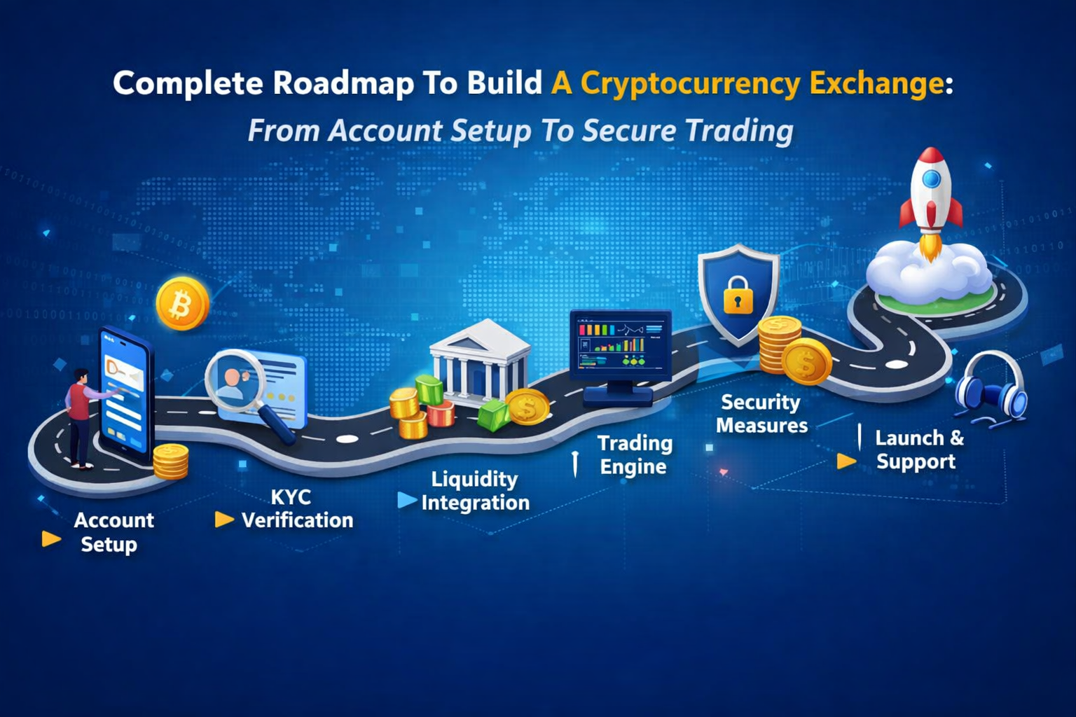 Complete Roadmap To Build A Cryptocurrency Exchange From Account Setup To Secure Trading