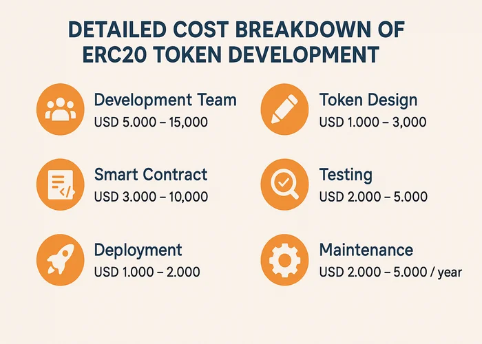 Detailed Cost Breakdown of ERC20 Token Development