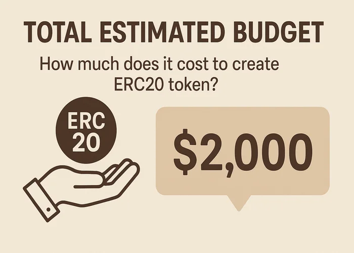 How much does it cost to create erc20 token