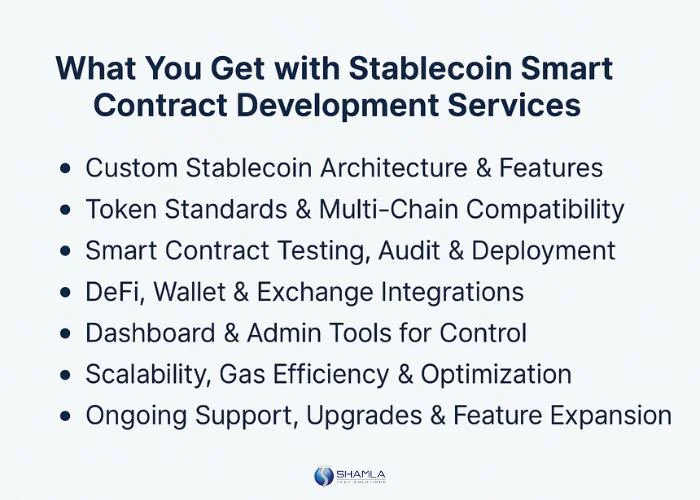 Get with Stablecoin Smart Contract Development Services