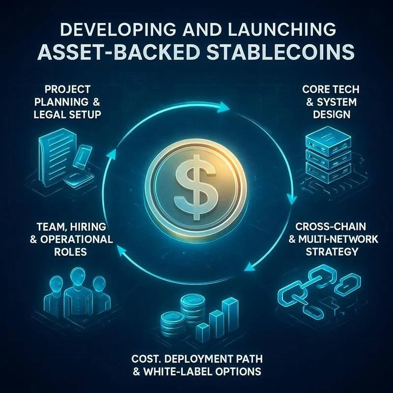 Developing and Launching Asset-Backed Stablecoins
